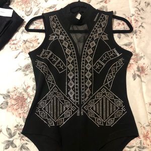 NEW medium black bodysuit